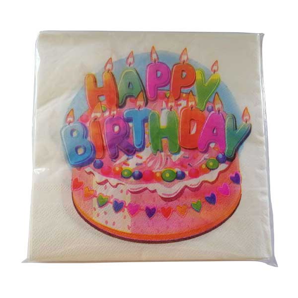 Χαρτοπετσέτες Happy Birthday