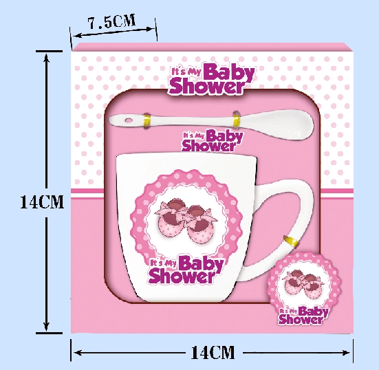 "It's My Baby Shower" Φλυτζάνι με Κουταλάκι σε κουτί
