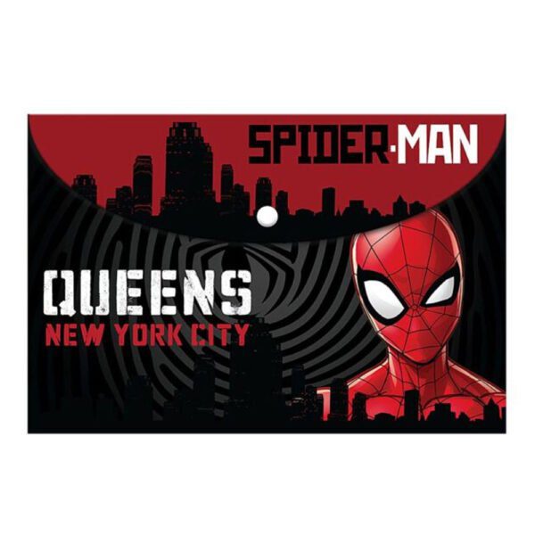 Spiderman (Marvel) Τετράδιο 40 Φύλλων 17x25cm και Φάκελος Α4 με κουμπί και Μολύβι με Διπλή Ξύστρα - Image 5