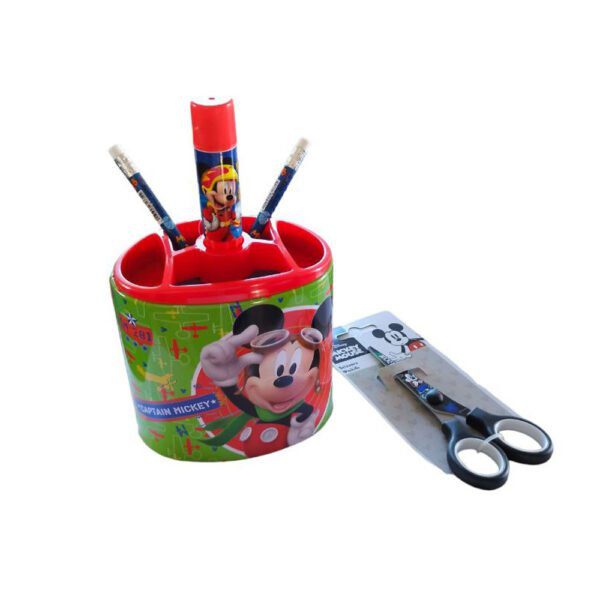 Mickey Mouse Disney Μολυβοθήκη Μεταλλική και Σέτ Γραφικής Ύλης
