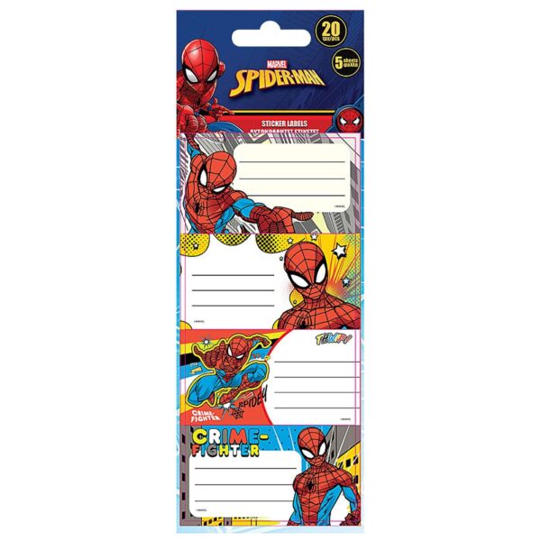 Spiderman Marvel 20 Ετικέτες