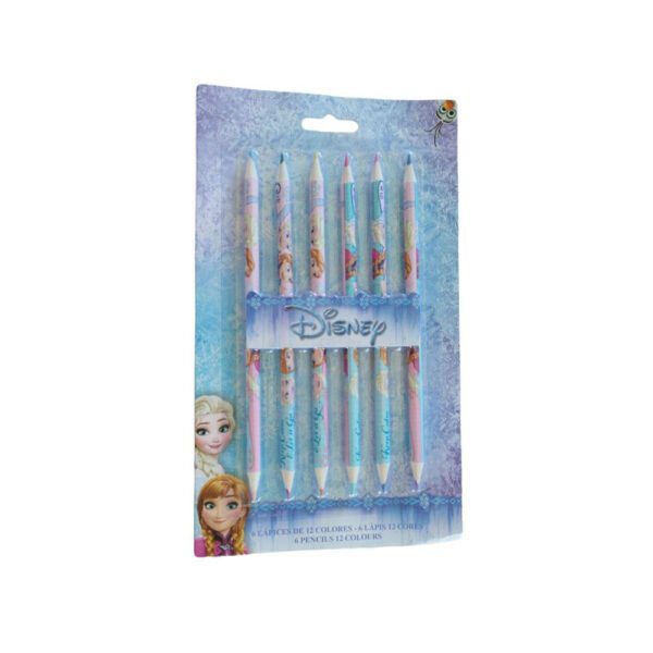 Frozen Elsa&Anna Disney Κασετίνα 23x10cm και Μολύβια Ζωγραφικής Διπλής Όψης - Image 3
