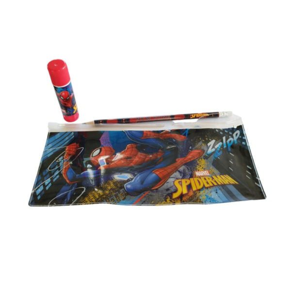Spiderman Marvel Τετράδιο 40 Φύλλων 17x25cm και Κασετίνα με  Μολύβι και Γόμα/Κόλα - Image 7