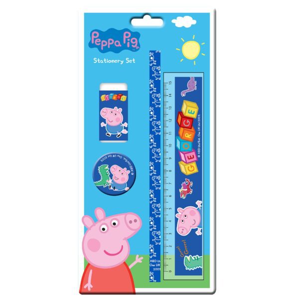 Peppa – George Pig (Γουρουνάκι) Τετράδιο 40 Φύλλων 17x25cm και Σέτ Γραφικής Ύλης - Image 2