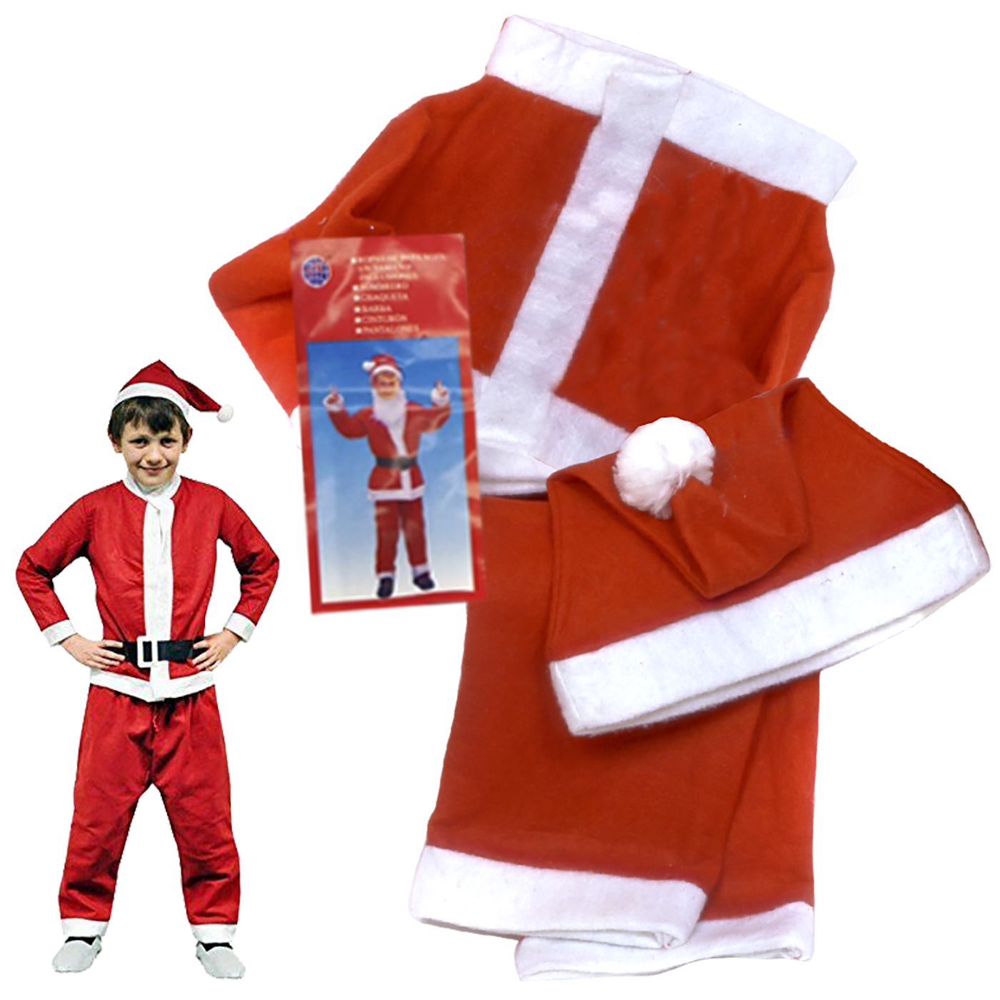 Στολή Άγιος Βασίλης Παιδική 130cm