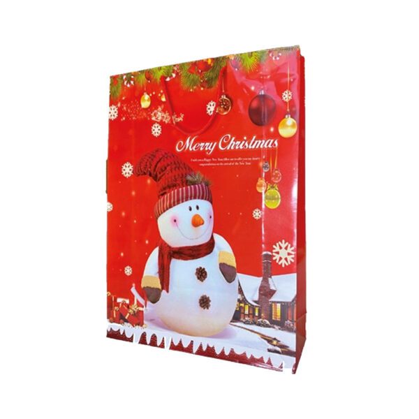 Χριστουγεννιάτικη Τσάντα Δώρου Χιονάνθρωπος 44x32x10cm