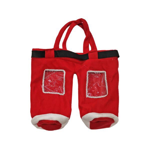 Τσόχινη Τσάντα για 2 Ποτά Άγιος Βασίλης 37x25cm