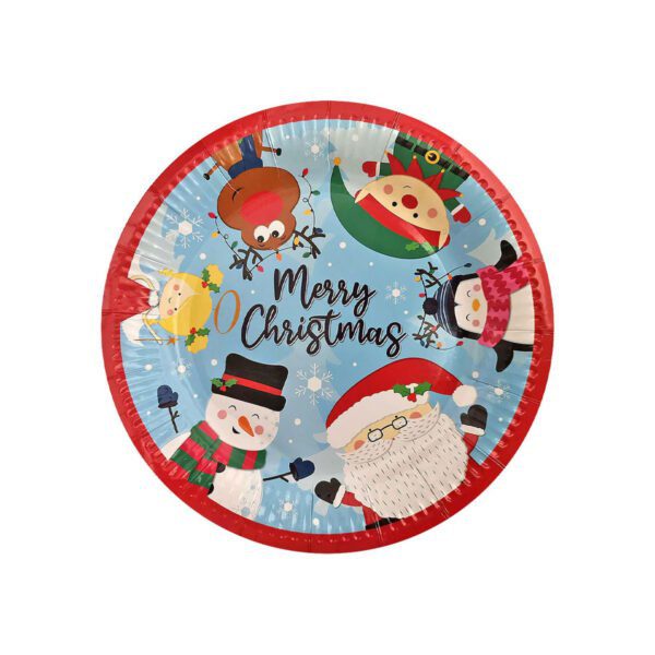 Χριστουγεννιάτικα Χάρτινα Πιάτα 20Τεμάχια