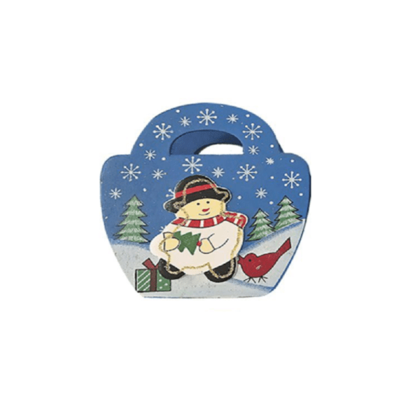 Ξύλιο Καλαθάκι Χριστουγεννιάτικο