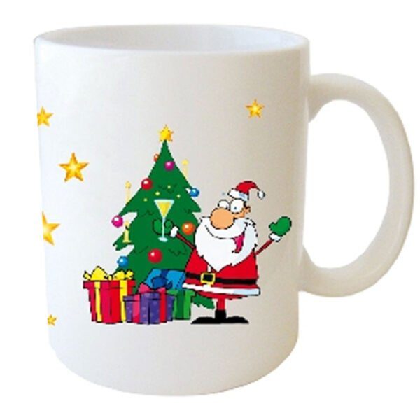 "Δέντρο Χριστουγεννιάτικο μ' ευχές έχω στολίσει. Ο νέος χρόνος που θα 'ρθεί χαρές να σε γεμίσει." Φλυτζάνι στο Κουτάκι του