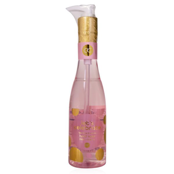 Σαπούνι χεριών 250ml σε ροζ πουά dispenser, Let's celebrate - Accentra