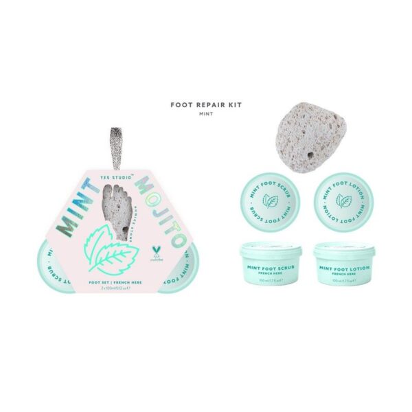 Σετ ποδιών με scrub 2*100ml ποδιών, λοσιόν & ελαφρόπετρα, Mint Mojito - By Upper Canada