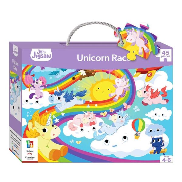 Unicorn Race-  Παζλ σε χάρτινο Βαλιτσάκι