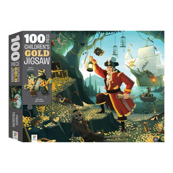 Pirate Treasure Gold Foil- Χνουδωτό Πάζλ (Touch and Feel puzzle)