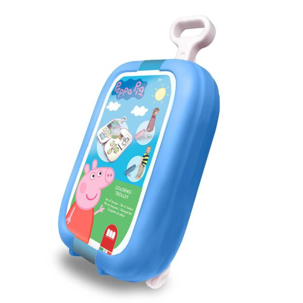 Peppa Βαλιτσάκι Τρόλευ με είδη ζωγραφικής