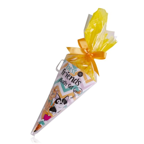 Κώνος με 60ml bubble bath, 60g bath fizzer & σφουγγάρι, Best Friends - Accentra