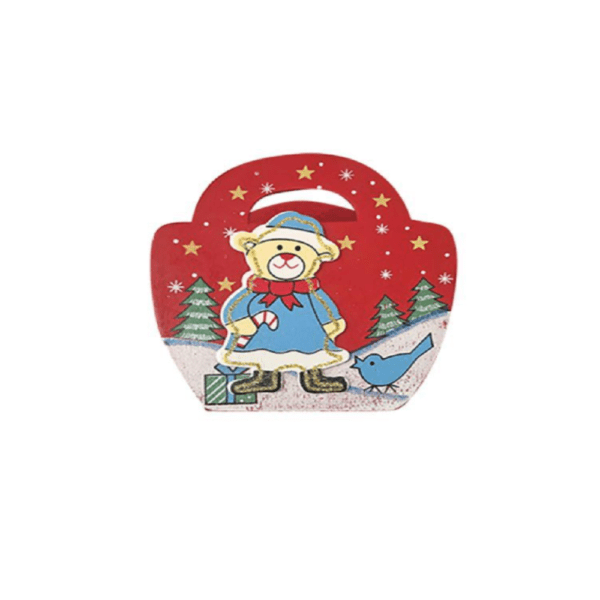 Ξύλιο Καλαθάκι Χριστουγεννιάτικο