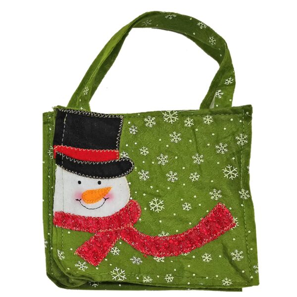 Τσάντα τσόχινη χριστουγεννιάτικη 26x17cm