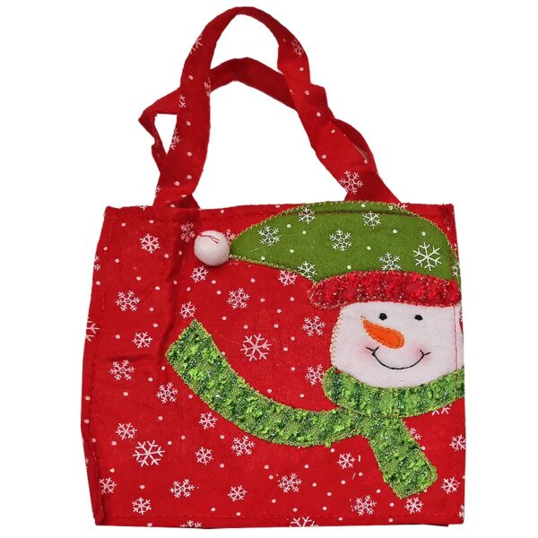 Τσάντα τσόχινη χριστουγεννιάτικη 26x17cm