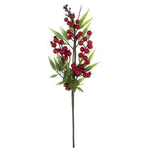 Κλωνάρι με γκι & φύλλα 41x15cm