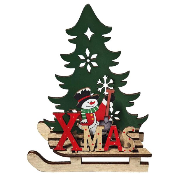 Χριστουγεννιάτικο ξύλινο 16x11cm