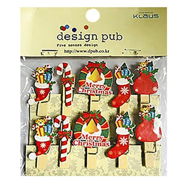 Μανταλάκια xmas  10 τεμάχια 4cm